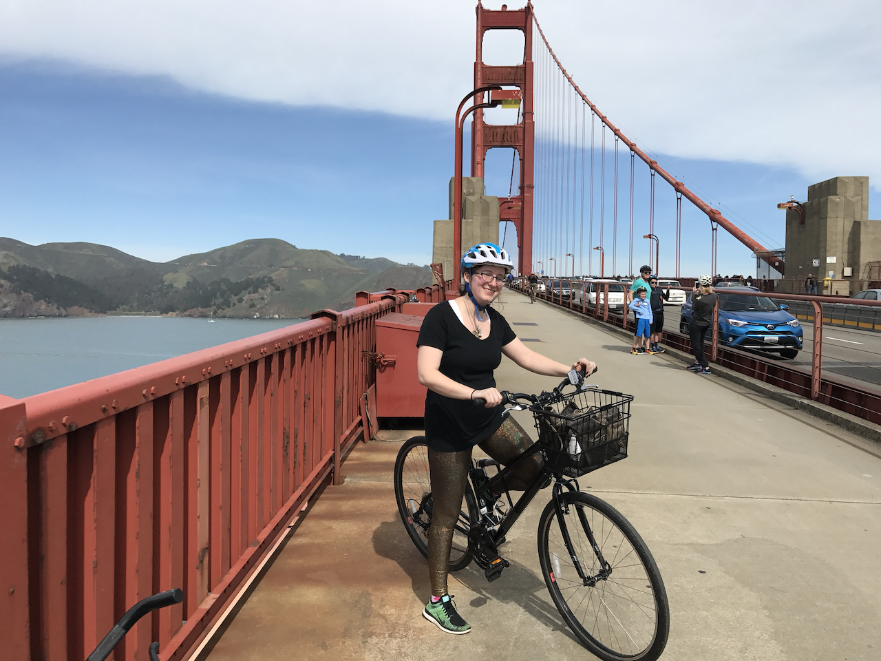 Chelsi on Golden Gate Bridge