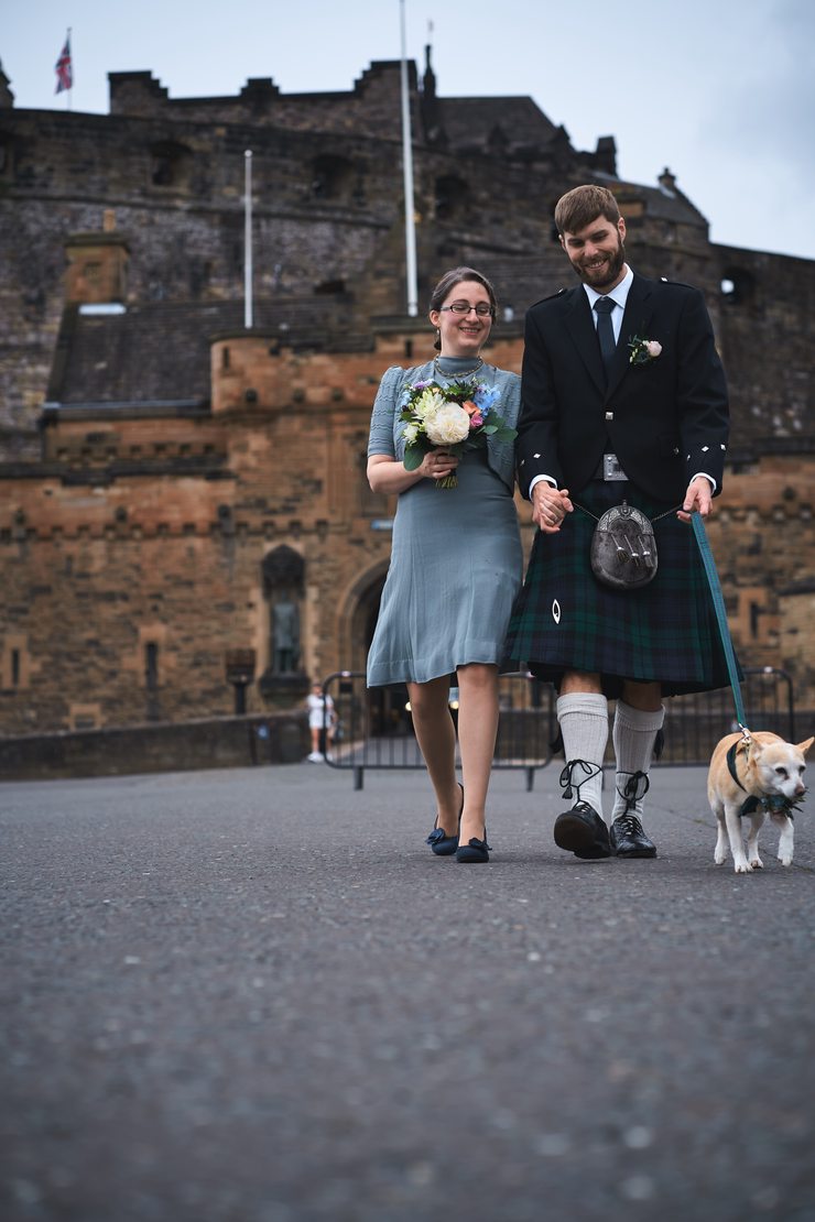 Walking towards the Royal Mile from the Castle.