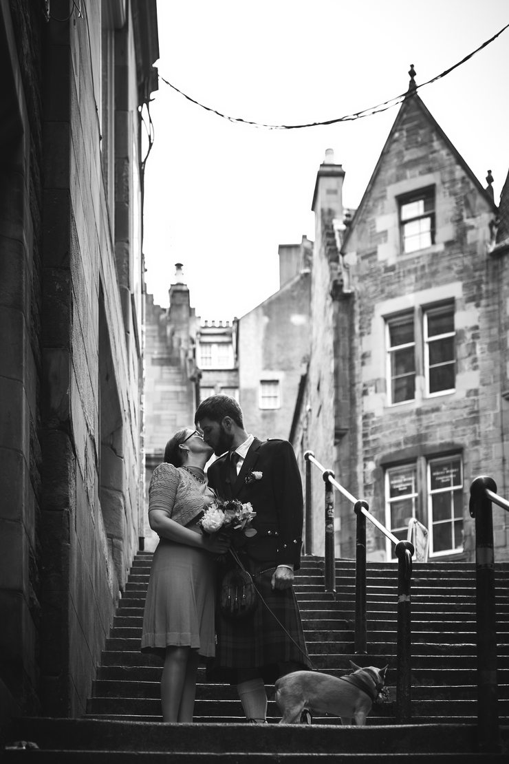 Kissing on stairs! Not pictured, the Halfway House Pub which is adorable.